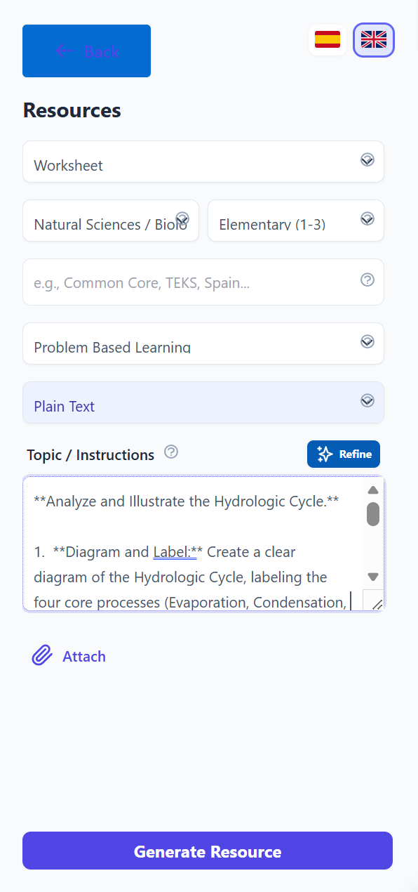 Didaktos chat interface